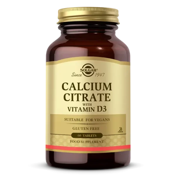 Solgar Kalsiyum Sitrat ve Vitamin D3